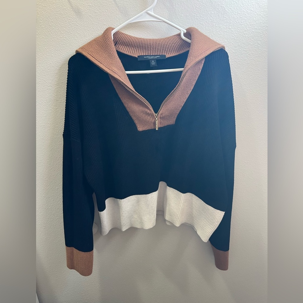 Marc New York‎ by Andrew Marc quarter zip sweater size XL
